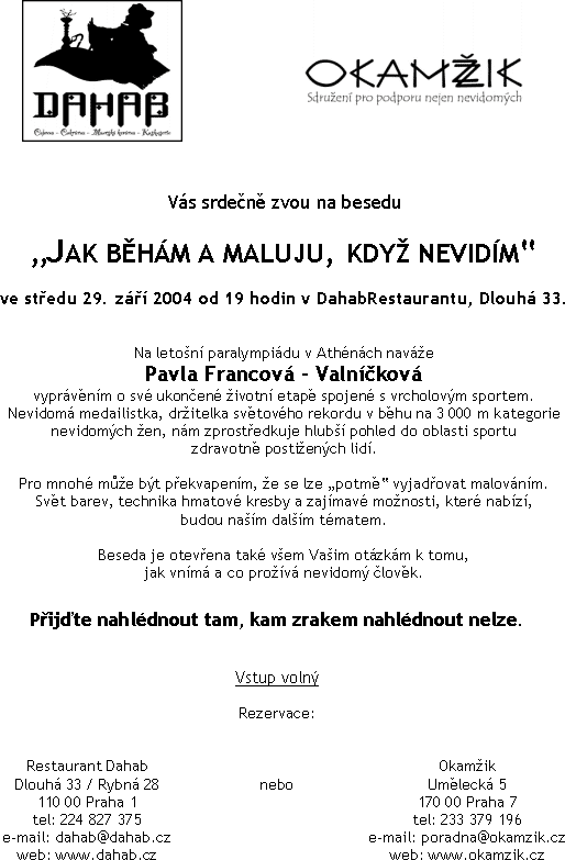 Pozvnka na besedu